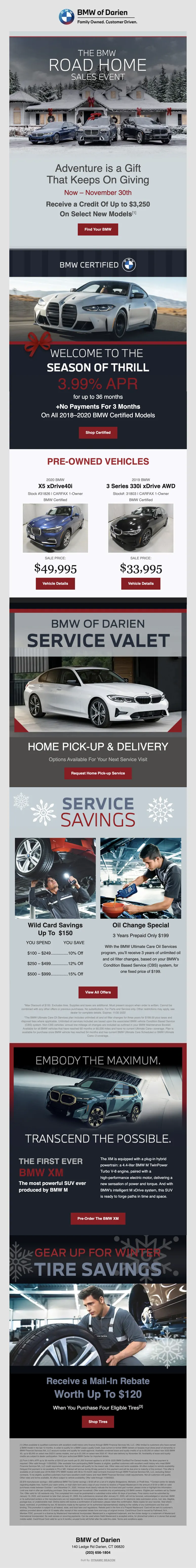 BMW Incentive Email Marketing