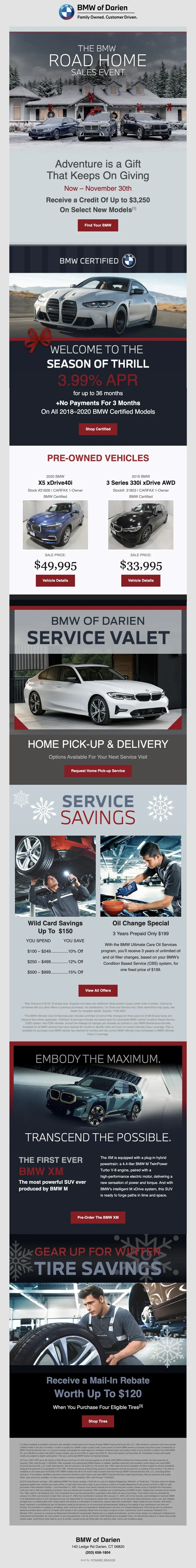 BMW Incentive Email Marketing